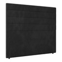 Ver imagem 3 de Cabeceira King Size Napoli 193cm Veludo Preto c/ Frame Italian Flex