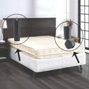 Ver imagem 4 de 5 Pés para Móveis Cama Box Casal Pé Palito 2 Rodízio Tabaco
