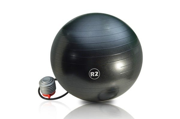 Bola De Ginastica 65 Cm R2 Preta - 1