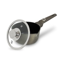 Panela Antiaderente Tripla Camada de Mármore Tampa Vidro 16cm 1,2l Berlinger Haus Fogão Indução Cook - 4