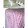 KIT PESEIRA DE TRICOT LÃ CAMA DE CASAL KING SIZE 260X60 cm + 2 CAPAS DE TRICO NA COR ROSE - 3