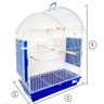 Gaiola Pássaro Manso Calopsita Completa Distribuipet Azul - 3