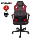 Ver imagem 4 de Cadeira Gamer Barata Vermelha Eaglex S1 120Kg com Ajuste de Altura e Modo Balanço