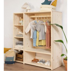Guarda Roupa Montessori Kids em Madeira