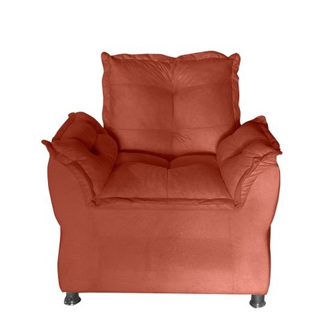 Poltrona de Amamentação Escritorio Sala de Espera para Consultorio Salão de Beleza Terra Cota