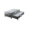 Cama Box Solteiro Duo com Cama Auxiliar D33/d28 Cinza - Rondomóveis - 1