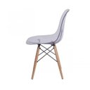 Ver imagem 3 de Cadeira Policarbonato Eames Transparente Base Wood La Mobilia: Design Sala de Jantar