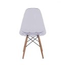 Ver imagem 2 de Cadeira Policarbonato Eames Transparente Base Wood La Mobilia: Design Sala de Jantar