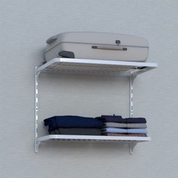 Trilho Cremalheira Simples 50cm Branco - 2