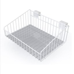 Cesto Aramado para Barra 29cm Branco - 1
