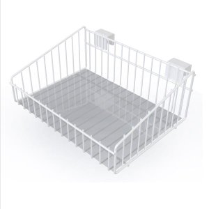 Cesto Aramado para Barra 29cm Branco
