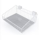 Ver imagem 1 de Cesto Aramado para Barra 29cm Branco