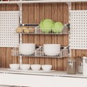 Ver imagem 4 de Cesto Aramado para Barra 29cm Branco