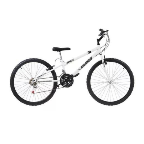 Bicicleta de Passeio Ultra Bikes -18 Marchas Freios V-brakes Cor:branco