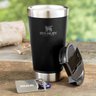 Copo Térmico Stanley para Cerveja ou Café com Tampa e Abridor Aço Inox Preto - 6