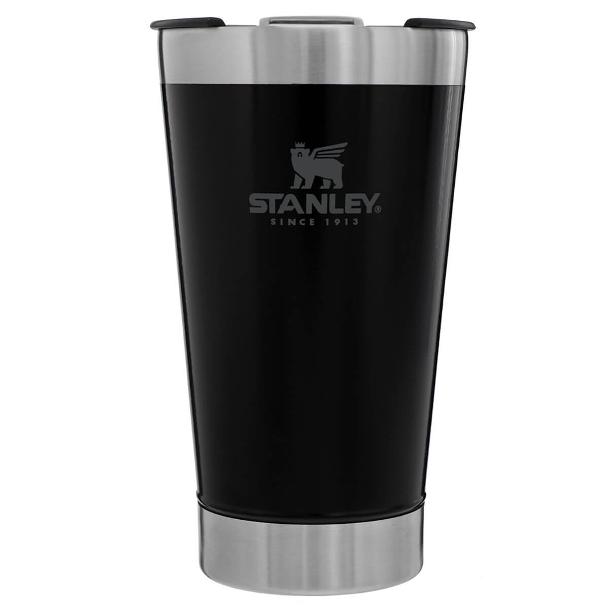 Copo Térmico Stanley para Cerveja ou Café com Tampa e Abridor Aço Inox Preto