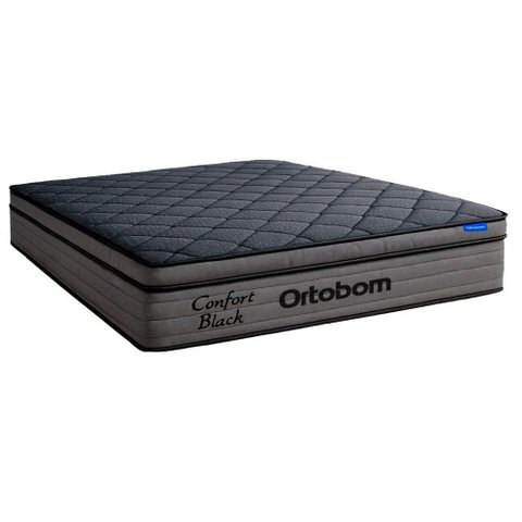 Colchão Confort Black Queen Ortobom Espuma Soft Gel 158x198