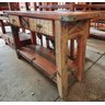 Aparador "Elite" 1,45 x 0,45 Plainado em Madeira com Ferro Galvanizado - 10025 - 1