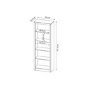 Ver imagem 4 de Estante Livreiro de Escritório Me4104 C/ 4 Prateleiras Branco - Tecno Mobili
