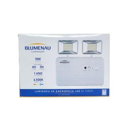 Bloco Autônomo Led 2 Faróis Quadrado - Blumenau Iluminação 10w 2200 Lumens - 3