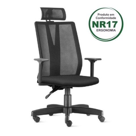 Cadeira de Escritório Giratória Presidente Tela Addit - Frisokar - 32999