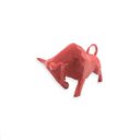 Ver imagem 3 de Touro Bull Wall Street Geométrico Decoração 3d Low Poly:vermelho