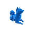 Ver imagem 3 de Shiba Sentado Pet Geométrico Decoração 3d Low Poly:azul