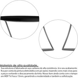 Conjunto Mesa De Canto Industrial Dupla Lateral Perla Decoração Para Sala - 3