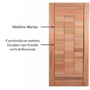 Ver imagem 6 de Kit Porta Pronta Maciça de Eucalipto 214x87x14cm PM97 Abertura Esquerda Cruzeiro Portas Natural