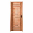 Ver imagem 1 de Kit Porta Pronta Maciça de Eucalipto 214x87x14cm PM97 Abertura Esquerda Cruzeiro Portas Natural
