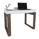 Ver imagem 1 de Mesa Escrivaninha 1 Gaveta Squadra II Branco Nogal Artany