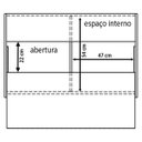 Ver imagem 5 de Mesa Escrivaninha 1 Gaveta Squadra II Branco Nogal Artany