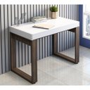 Ver imagem 4 de Mesa Escrivaninha 1 Gaveta Squadra II Branco Nogal Artany