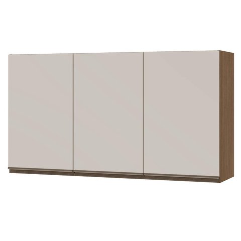 Armário Aéreo de Cozinha 120cm 3 Portas 1306 Linha Conecta Genialflex