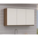 Ver imagem 3 de Armário Aéreo de Cozinha 120cm 3 Portas 1306 Linha Conecta Genialflex