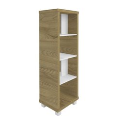 Estante Livreiro Multiuso Flex Olmo Branco Artany - 5