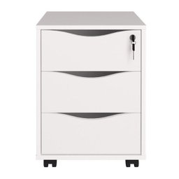 Gaveteiro Organizador para Escritório Face Branco Artany - 8
