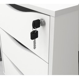 Gaveteiro Organizador para Escritório Face Branco Artany - 6