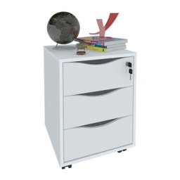 Gaveteiro Organizador para Escritório Face Branco Artany - 1