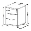 Ver imagem 3 de Gaveteiro Organizador para Escritório Face Branco Artany