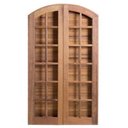 Ver imagem 1 de Porta Balcão de Abrir / Abrir de Madeira Cedro Arana em Arco Bat.14 Cm-2.15 (a) X 1.00 (l)