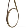 Espelho Redondo Alça de Couro Adnet Bronze 43cm - 5