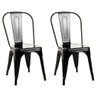 Loft7, Kit - 2 X Cadeiras Iron Tolix - Preto - Semibrilho - 1
