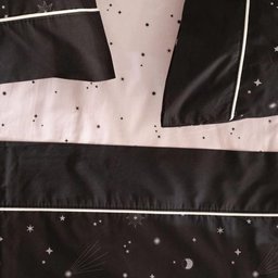 Jogo de Cama Artex Solteiro Total Mix Clean Tim 3 peças 180 Fios Preto - 2