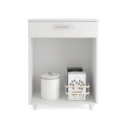 Armario Balcão Multiuso Cozinha Duna Moob 2 Portas 1 Gaveta 60 Cm Branco - 2