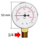 Ver imagem 2 de Manômetro Reto 80 Mca Blukit 1/4 Macho - 33031601