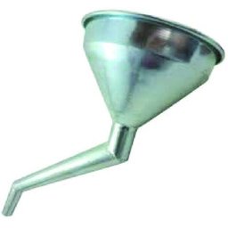 Funil metálico 2 curvas para troca de óleo de moto lubefer. - 2