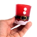 Ver imagem 3 de Castical de Natal 7cm Vidro Decorado Papai Noel