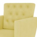 Ver imagem 3 de Kit 2 Poltronas Nina com Capitone - Amarelo