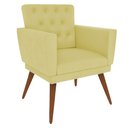 Ver imagem 2 de Kit 2 Poltronas Nina com Capitone - Amarelo